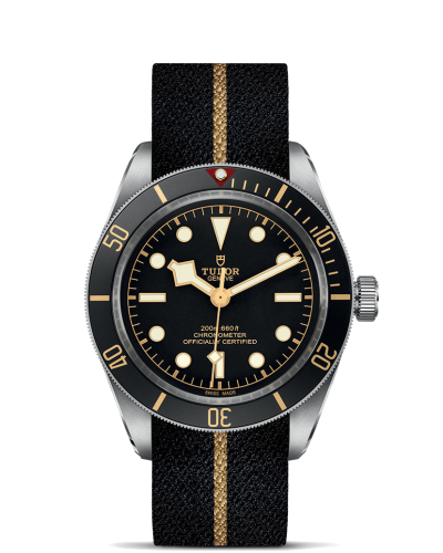 Tudor Black Bay Fifty-Eight 39 mm steel case, Fabric strap (watches)